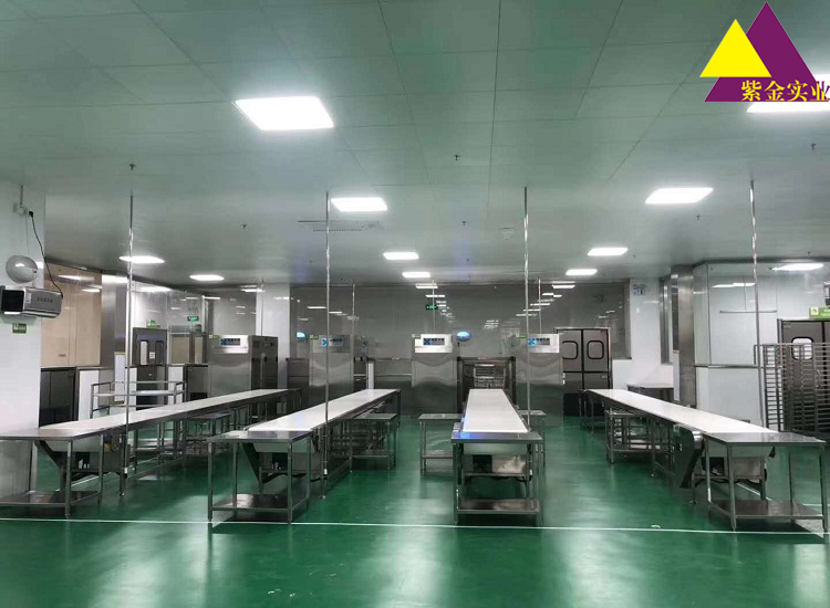 甘肃省大型中央厨房——甘肃紫金，翔鹰中央厨房设备甘肃案例