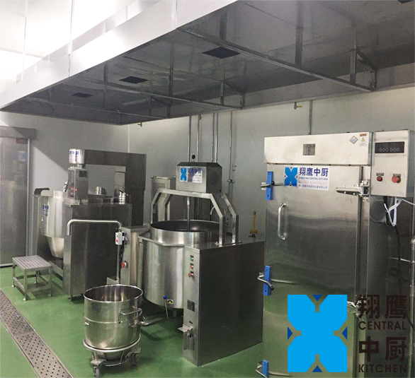 甘肃省大型中央厨房——甘肃紫金，翔鹰中央厨房设备甘肃案例