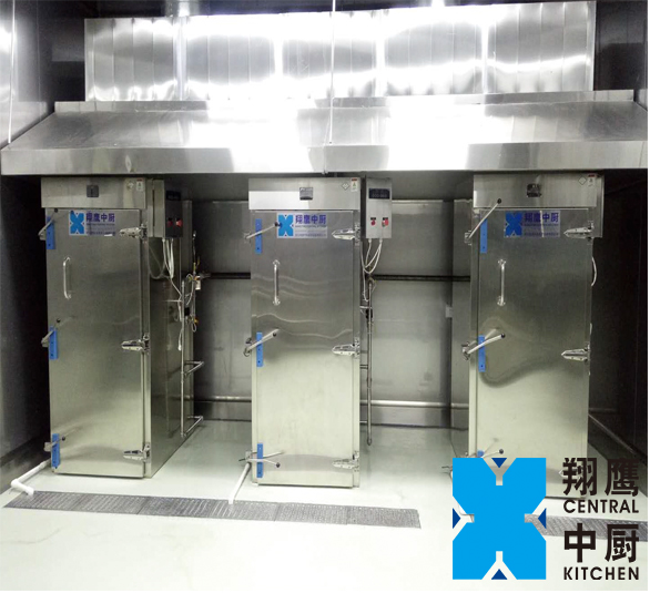 甘肃省大型中央厨房——甘肃紫金，翔鹰中央厨房设备甘肃案例